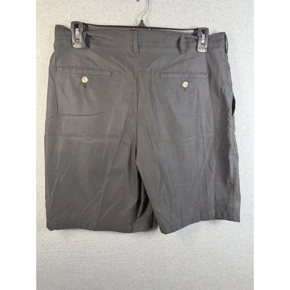 Head Shorts Mens 36‎ Gray Microfiber Pleated Chino Golf Lightweight Pockets